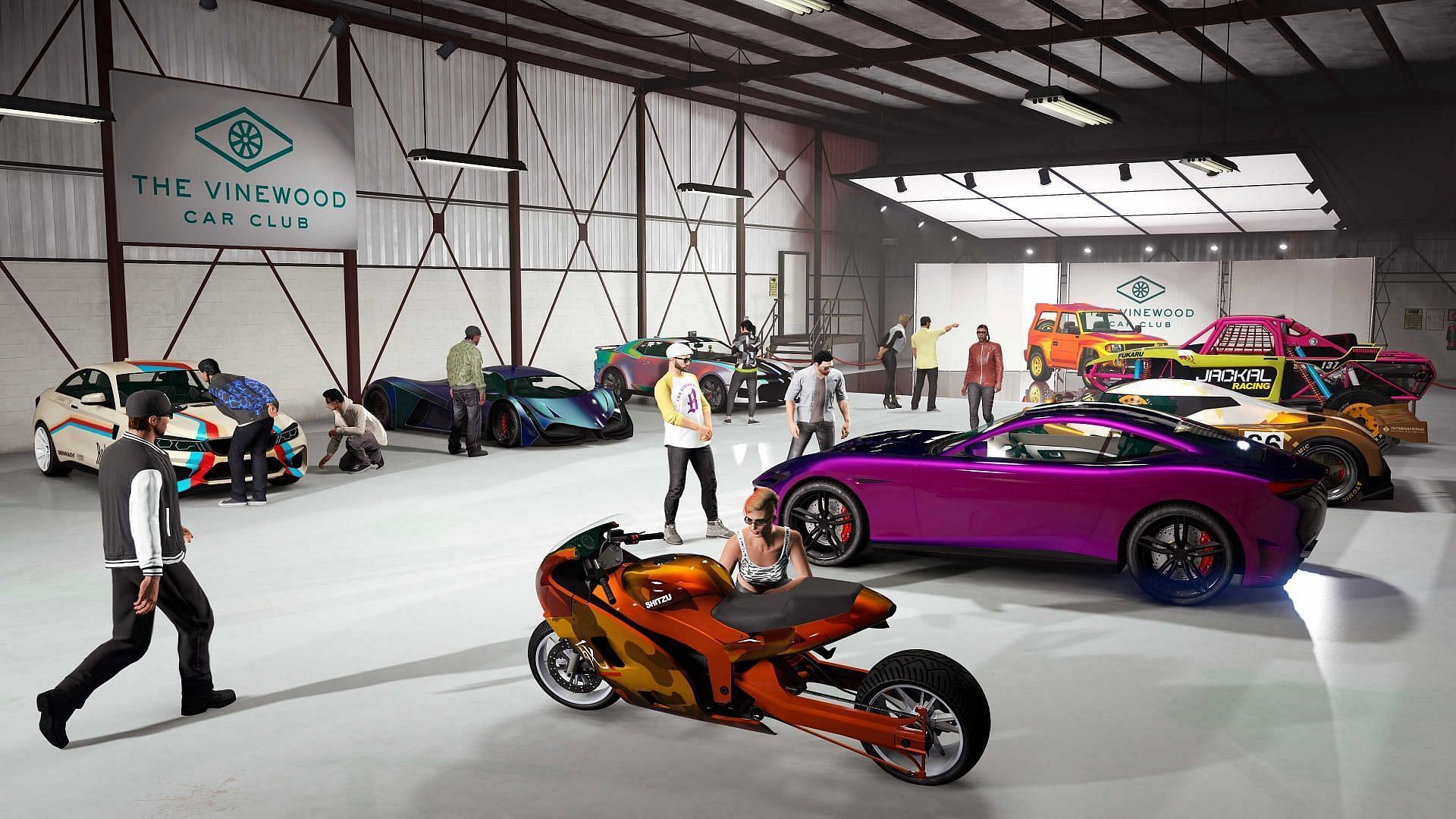 The Vinewood Car Club is the newest addition that could be considered a very slight "pay-to-win" feature (Image via Rockstar Games)